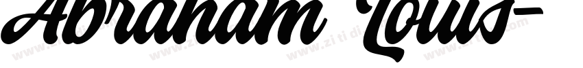 Abraham Louis字体转换